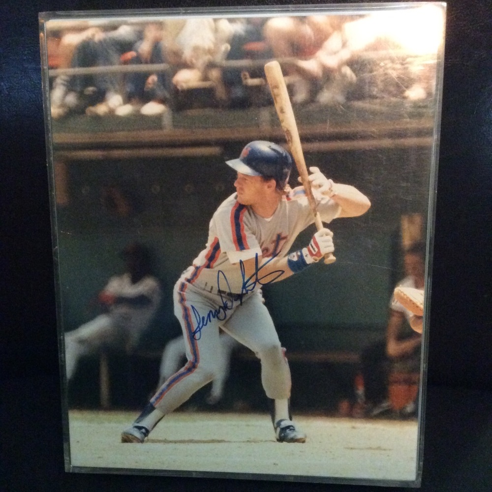 New York Mets Lenny Dykstra Autographed Picture